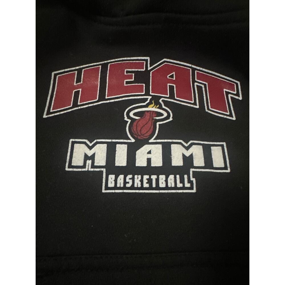 Team Athletics Kids unisex Long Sleeve Hoodie Heat Miami Black Sweatshirt Sz 3T